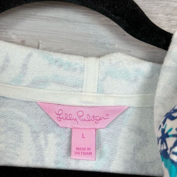 Lilly Pulitzer Half Zip Hooded Pullover - Picture 2 of 6